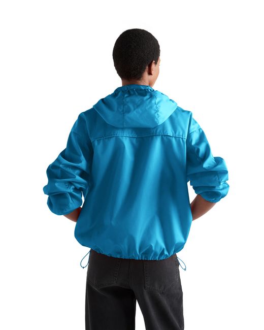 Prada Blue Re-Nylon Rain Jacket