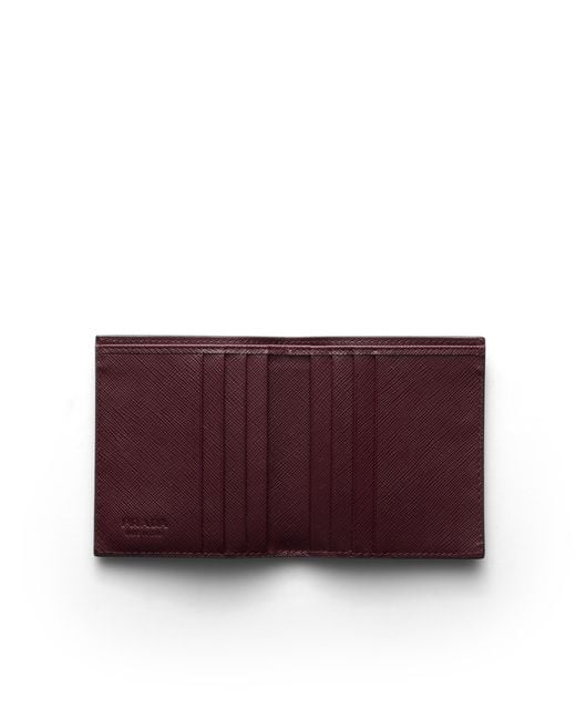 Prada White Saffiano Leather Wallet for men