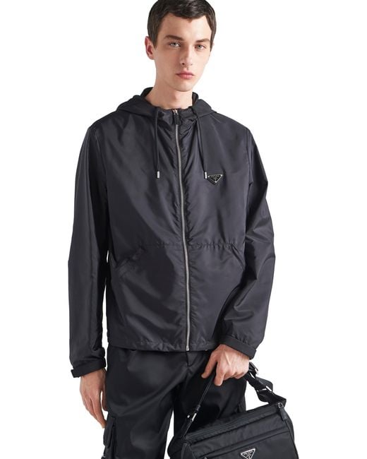 Prada Blue Re-Nylon Jacket for men