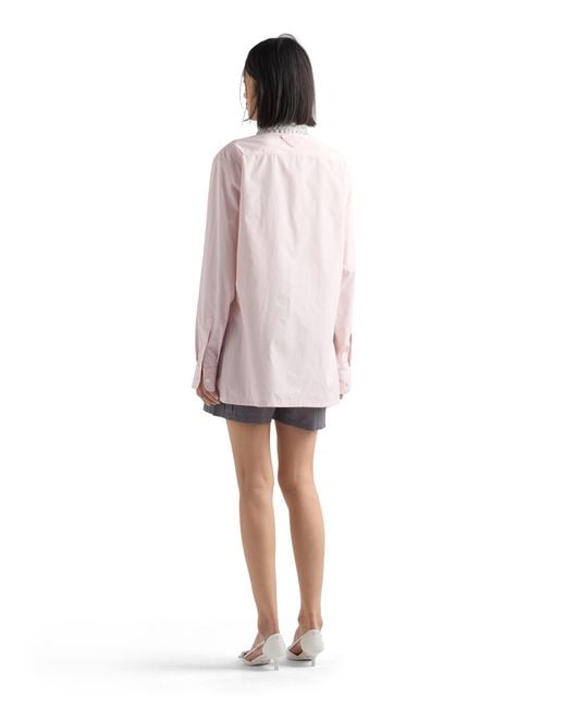 Prada Pink Poplin Shirt