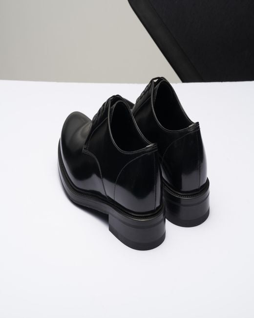 Scarpe Stringate di Prada in Black da Uomo