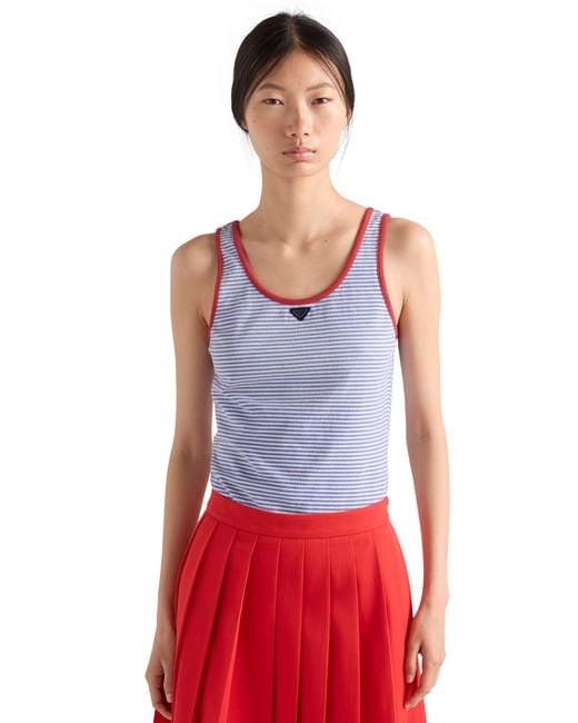 Prada Blue Tank Top