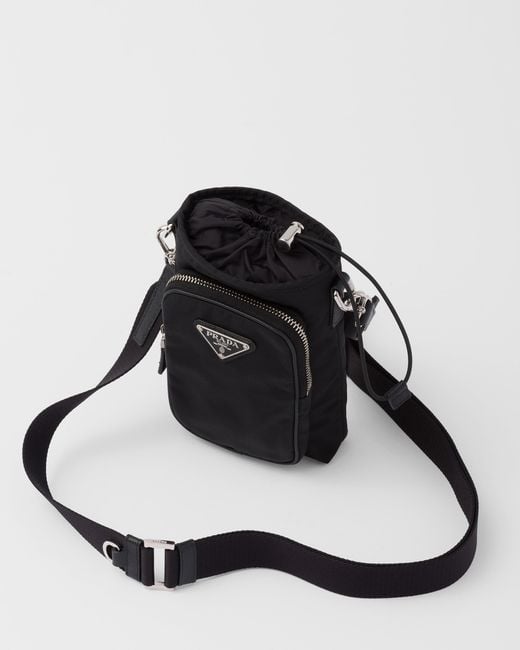 Prada Black Re-Nylon Smartphone Case for men