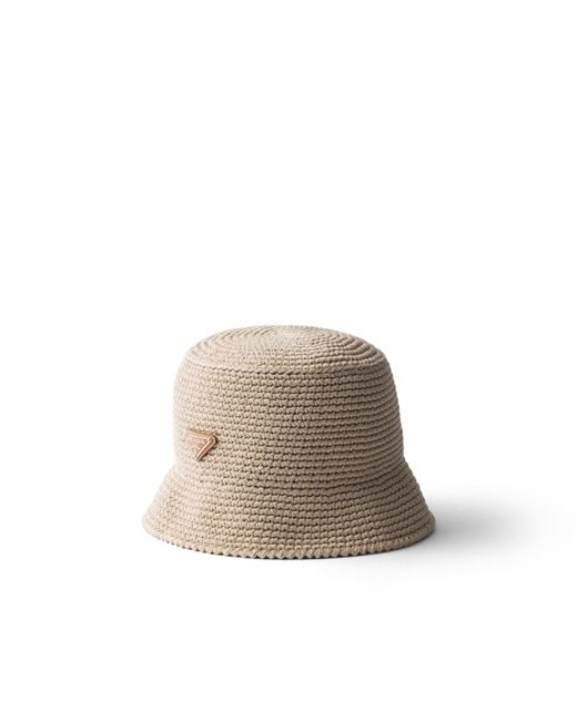 Prada Multicolor Crochet Bucket Hat for men