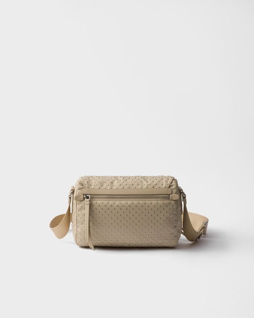 Borsa A Spalla Small di Prada in Natural
