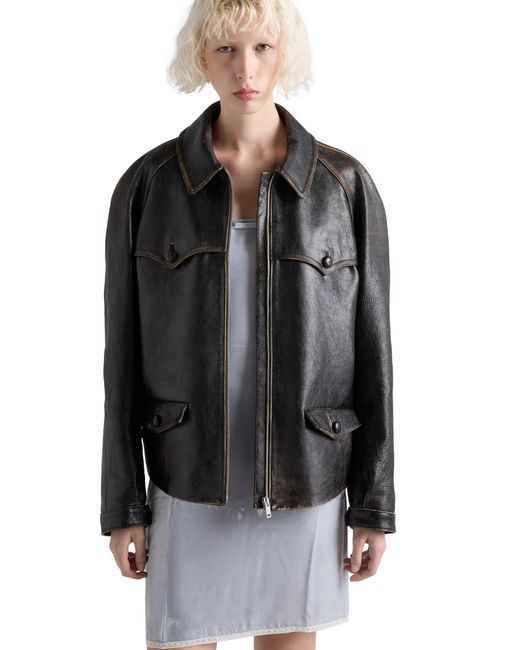 Prada Black Leather Jacket