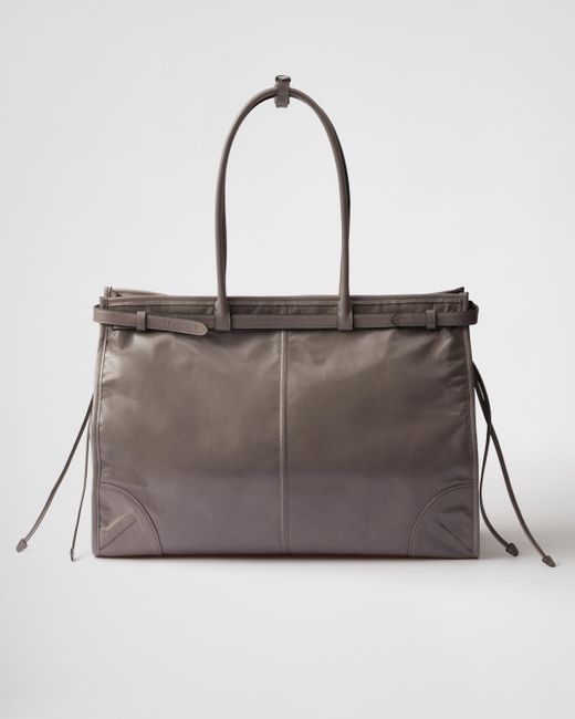 【PRADA】BONNIE LARGE LEATHER HANDBAG Prada Bonnie Large Leather Handbag | Saks Fifth Avenue