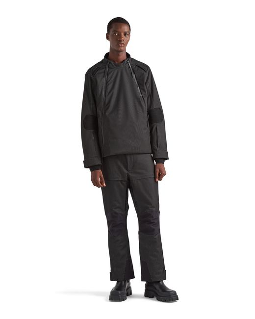 Prada Gray Reflective Fabric Ski Pants for men