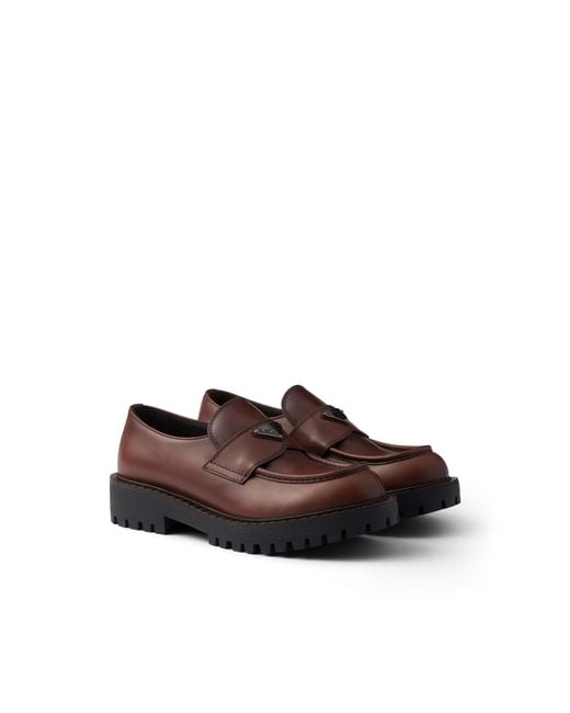 Mocassini di Prada in Brown da Uomo