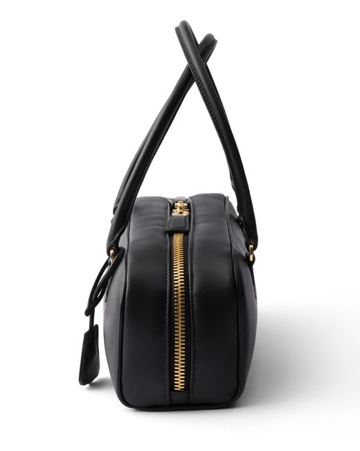 Prada Black Medium Leather Top-Handle Bag
