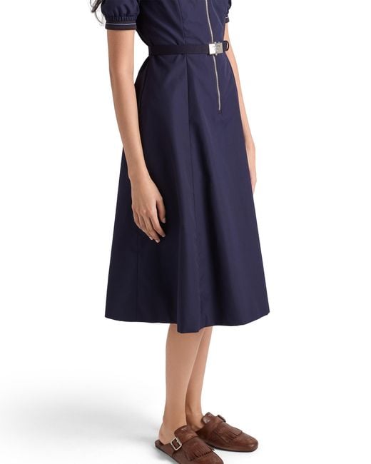 Prada Blue Poplin Dress