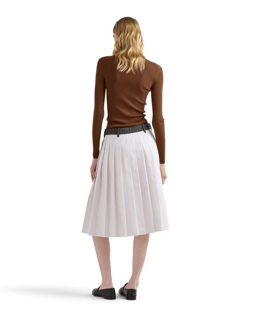 Prada Brown Ribbed Knit Wool Cardigan