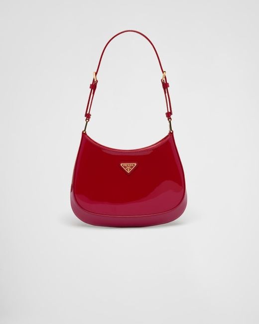 Prada Red Cleo Patent Leather Bag