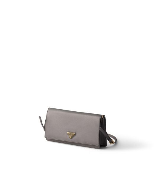 Prada White Satin Mini Shoulder Bag