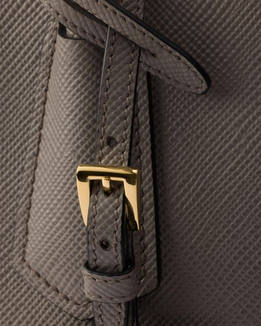 Borsa Double Medium di Prada in Gray
