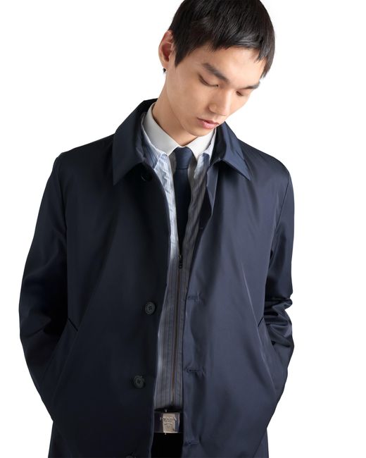 Prada Blue Re-Nylon Blouson Jacket for men