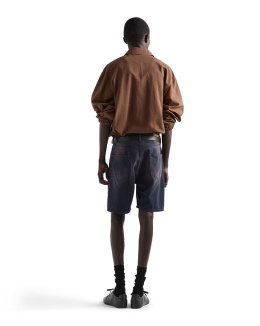 Prada Blue Denim Bermudas for men