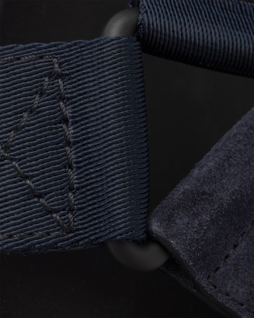 Prada Blue Suede And Woven Tape Sporty Sandal for men