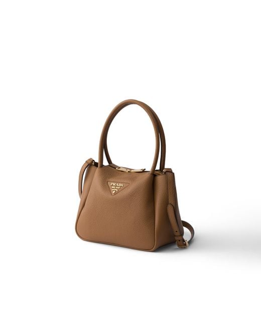 Borsa A Mano Liaison Small di Prada in Brown