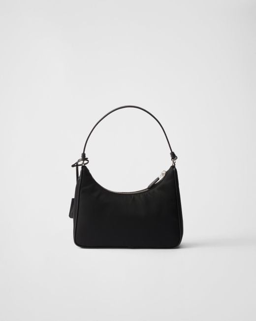 Mini Sac Porté Épaule Re-Edition Prada en coloris Black