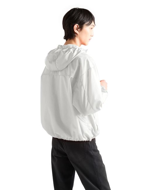 Prada White Re-Nylon Rain Jacket