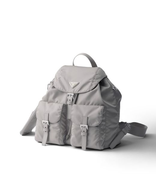 Prada Gray Medium Re-Nylon Backpack