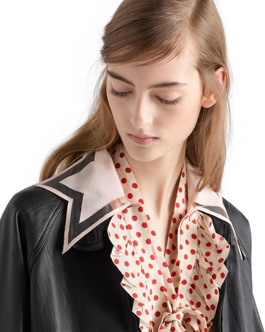 Prada Pink Embroidered Marocain Dress
