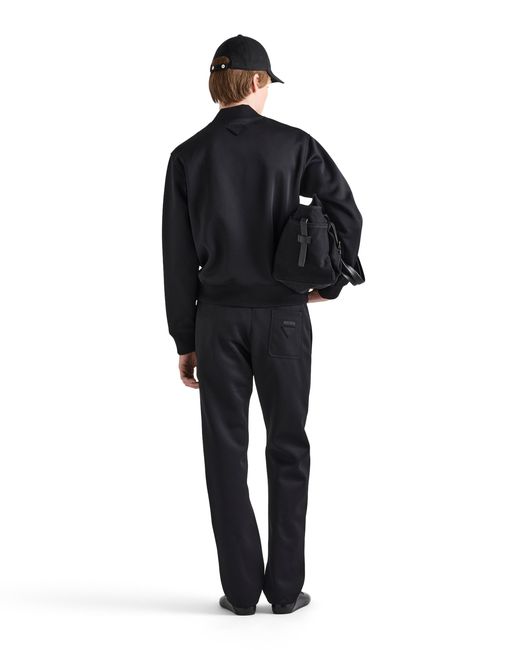 Prada Black Technical Jersey Pants for men