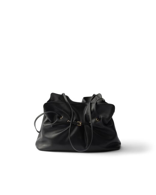 Prada Black Dada Large Nappa Leather Tote Bag