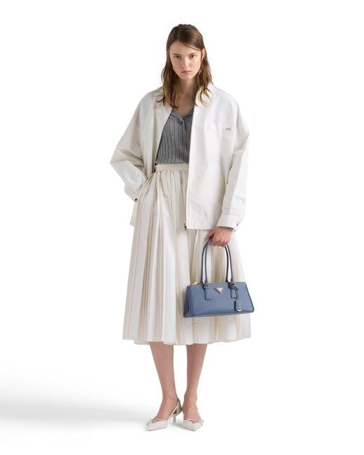 Prada Blue Galleria Medium Saffiano Leather Bag