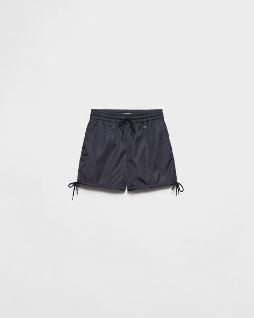 Short En Re-Nylon Prada en coloris Blue