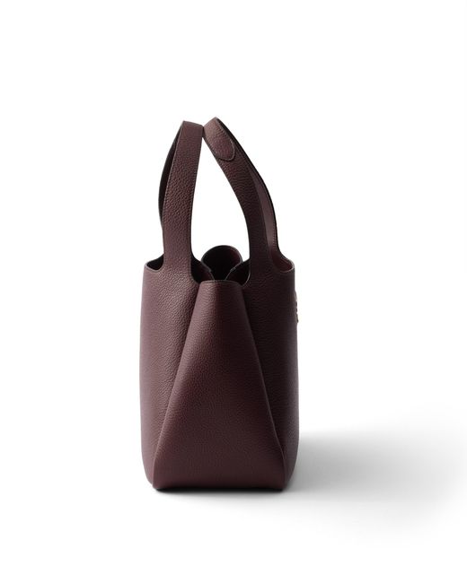 Prada Purple Liaison Small Leather Tote Bag
