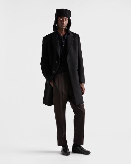 Prada Poloshirt Aus Kaschmir in Blue für Herren