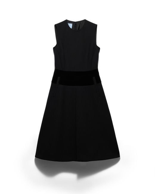 Prada Black Natté Fabric Dress