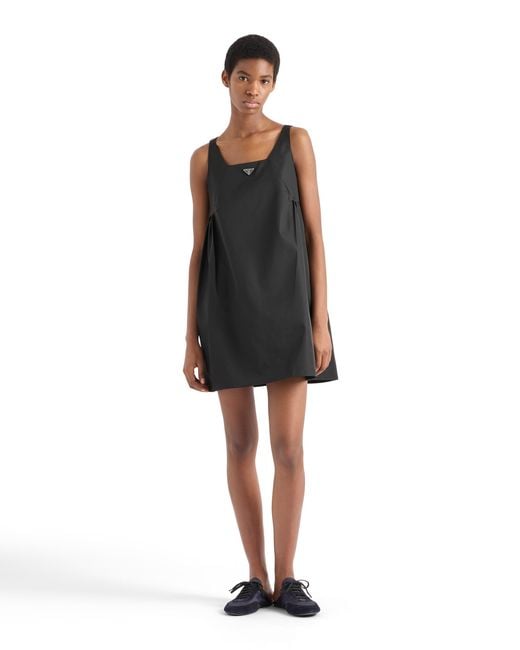 Prada Black Re-Nylon Mini-Dress