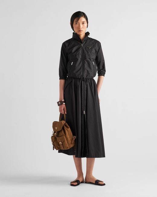 Prada Black Full Light Re-Nylon Skirt