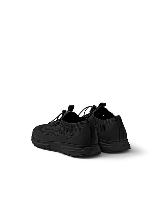 Prada Prax Sneakers Mit Elastischer Spitze in Black für Herren