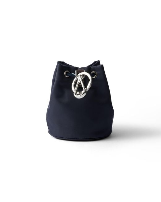 Prada Blue Speedrock Re-Nylon Keychain Charm for men