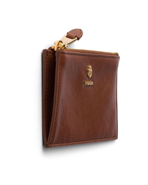 Prada Brown Leather Card Holder