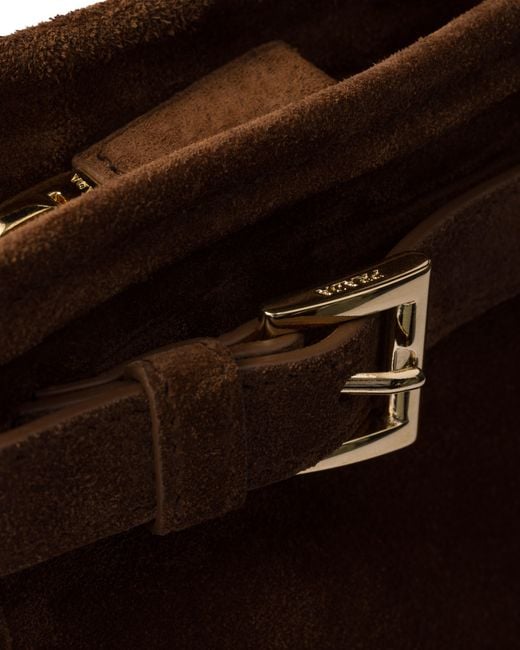 Borsa A Mano Bonnie Large di Prada in Brown