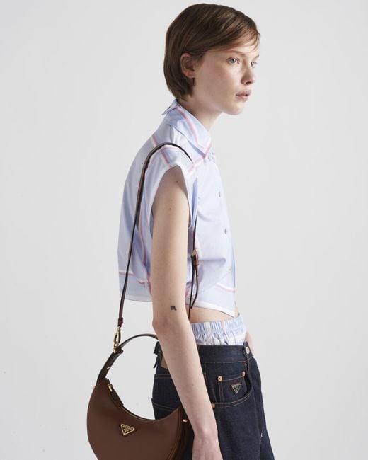 Prada Multicolor Arqué Leather Shoulder Bag