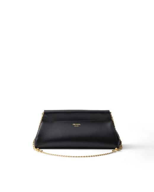 Borsa Enchaîné Medium di Prada in Black
