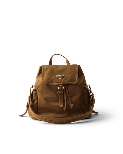 Prada Brown Explore Medium Nappa Leather Backpack, Caramel