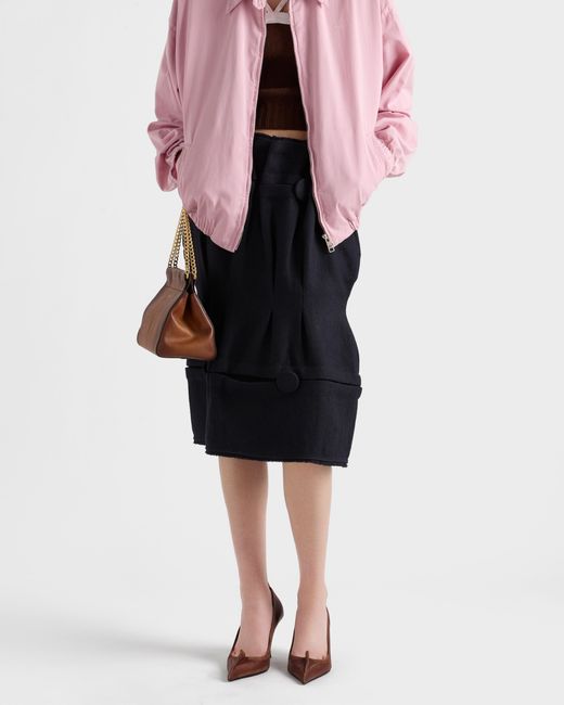 Prada Brown Antiqued Leather Pumps