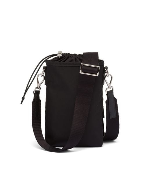 Prada Black Re-Nylon Smartphone Case for men