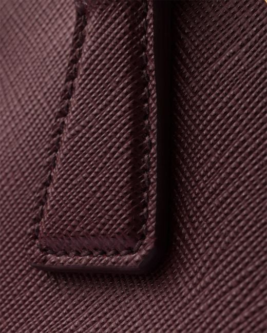 Prada Purple Galleria Mini Saffiano Leather Bag