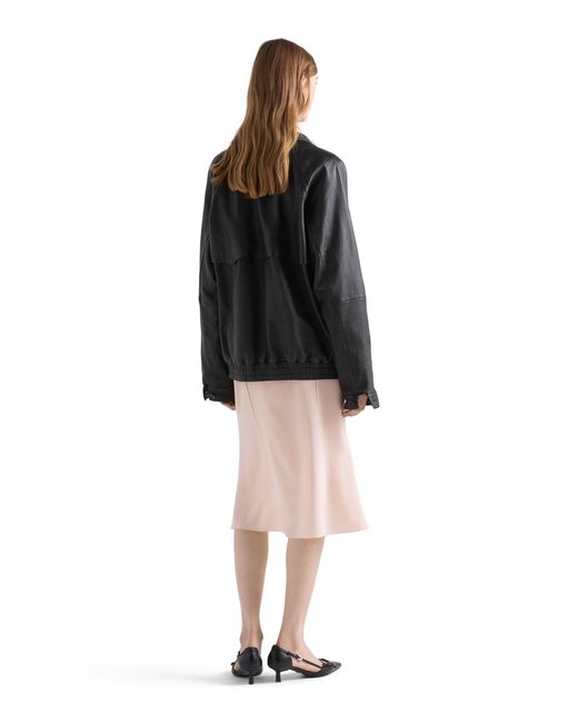 Prada Pink Embroidered Marocain Dress