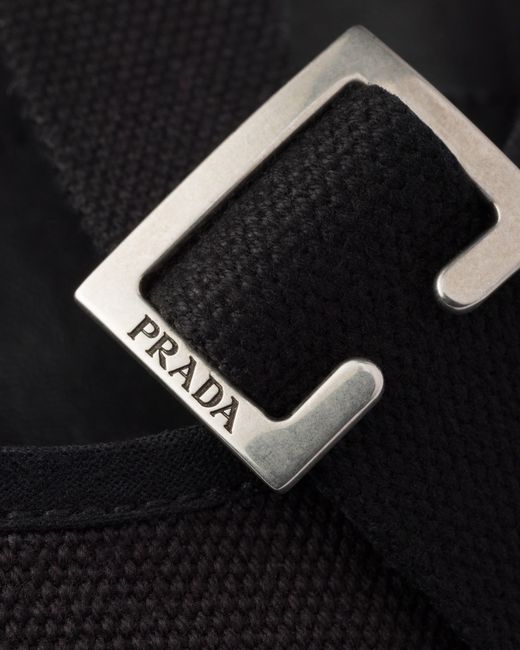 Prada Black Canvas Pumps
