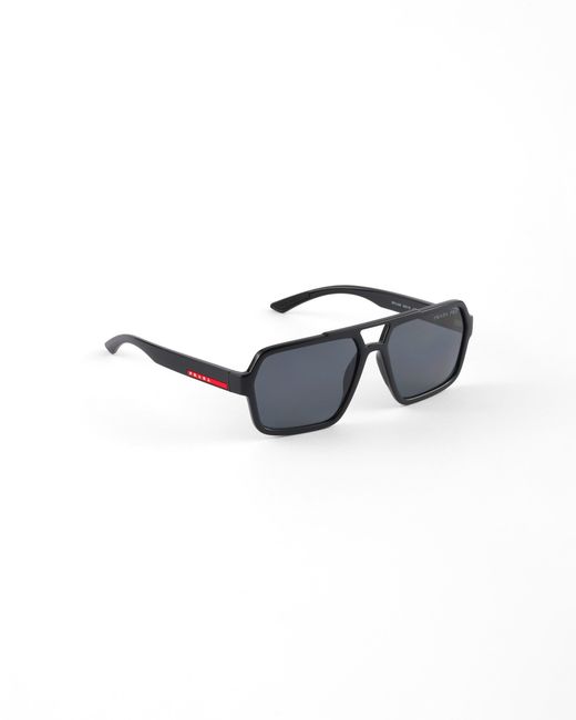 Prada Blue Linea Rossa Sunglasses, Lens for men