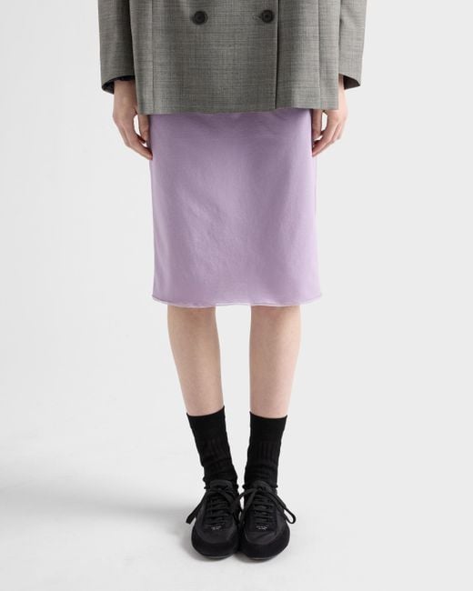 Prada Purple Jersey Slip